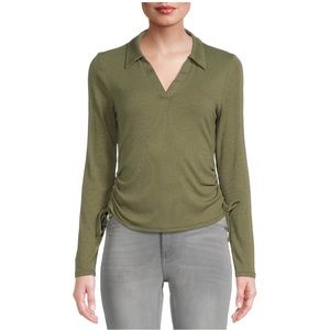 Women’s Ruched Rib Knit Tops